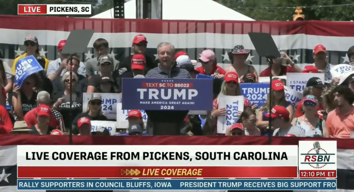 WATCH: Lindsey Graham Was Relentlessly Booed At Trump's South Carolina Rally