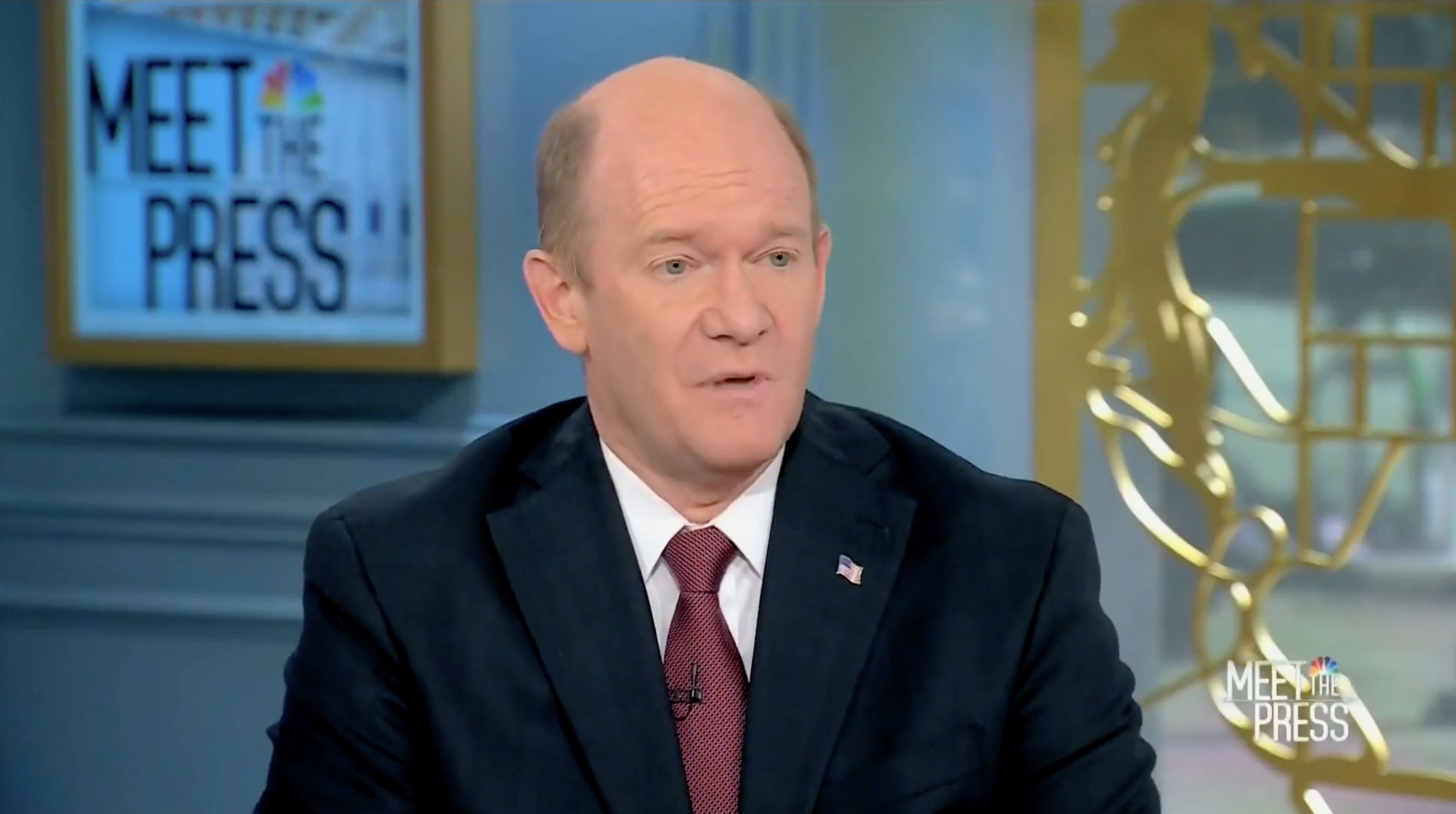 Screenshot of Chris Coons Defending Joe Biden