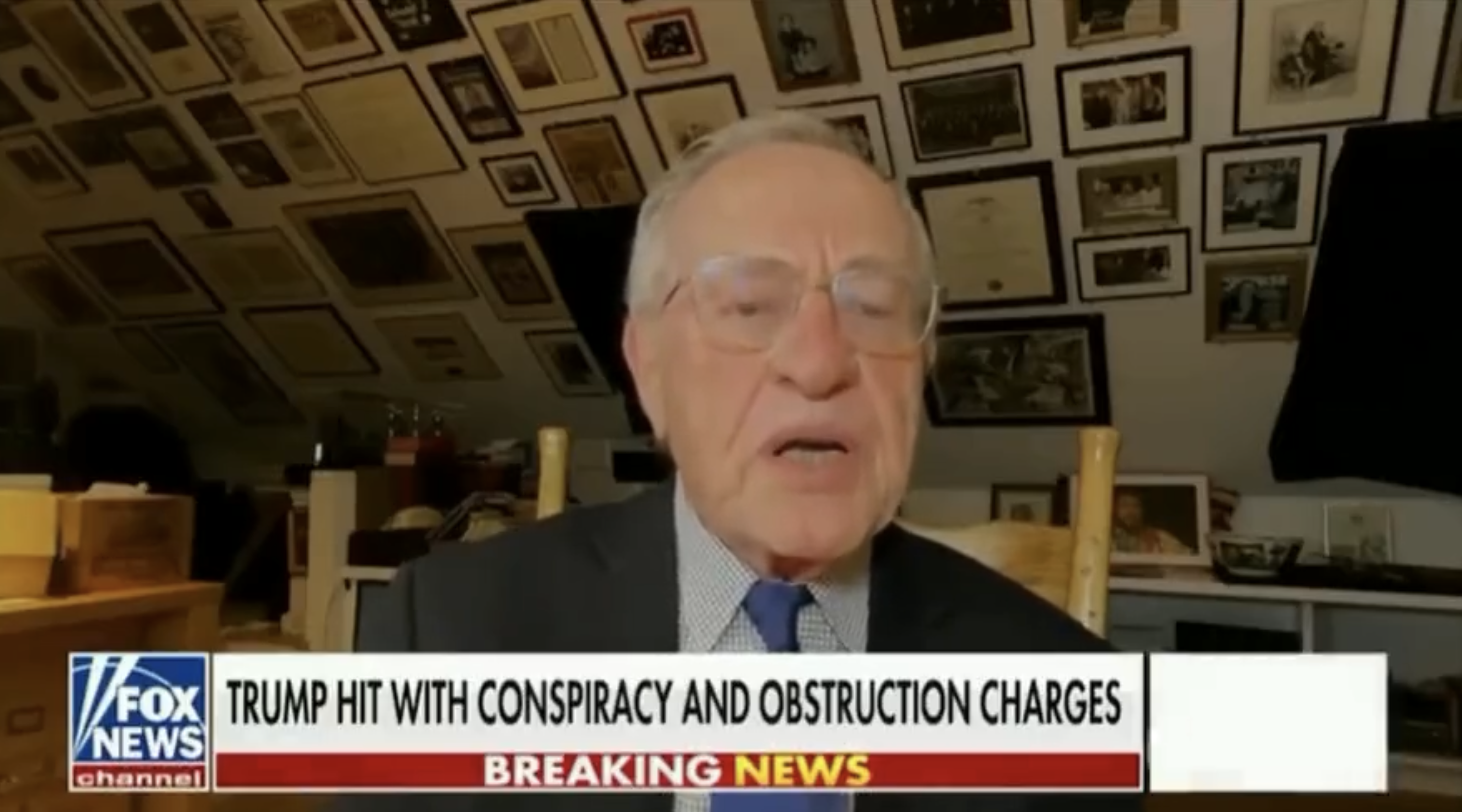 Alan Dershowitz Screenshot Trump J6 Indictment Discussion