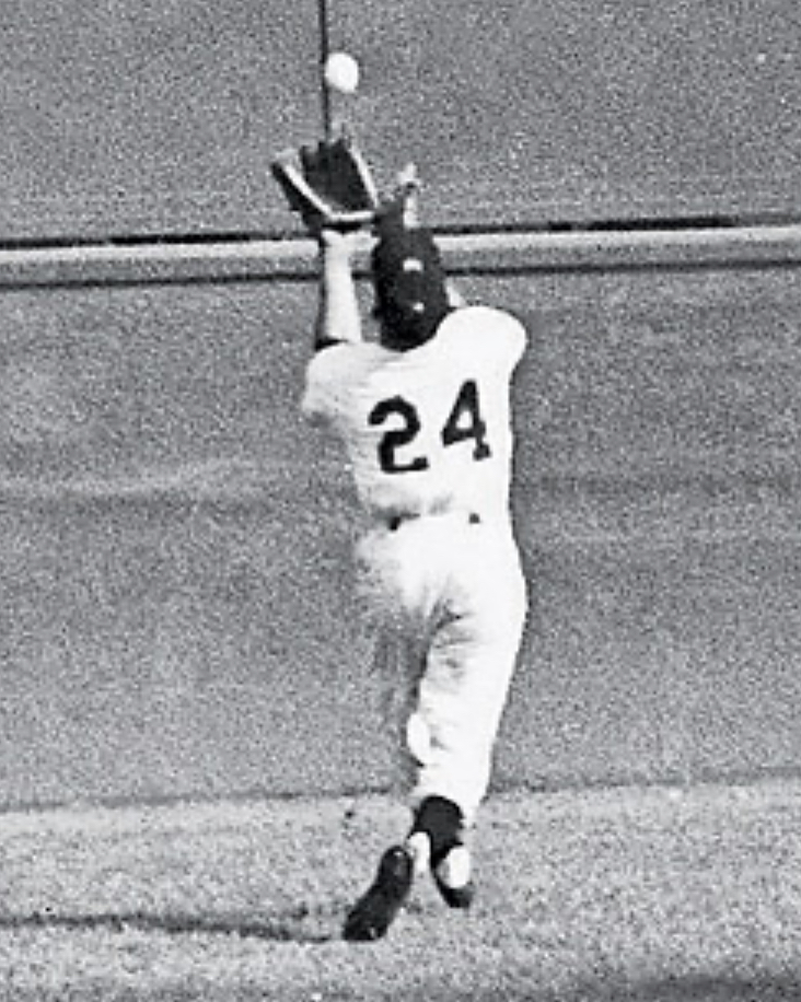 Mays’ over-the-shoulder catch in the 1954 World Series