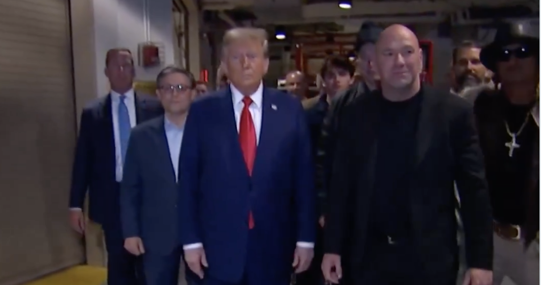 WATCH: Trump stuns with historic UFC entrance