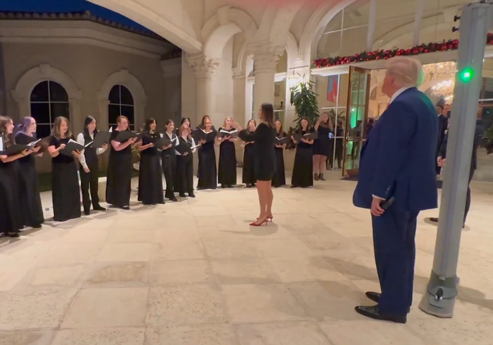 WATCH: Choir Sings 'Silent Night' At Mar-A-Lago For Trump