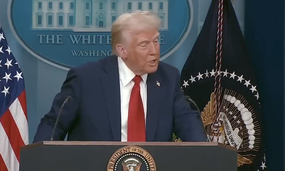 WATCH: Trump Rips CNN’s Kaitlan Collins During Contentious WH Briefing