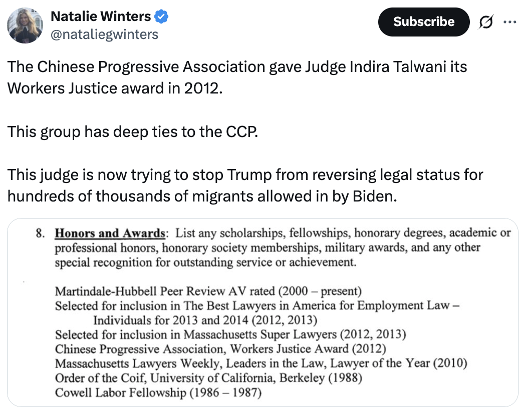 REPORT: Rogue Federal Judge Blocking Deportations Exposed For Links To CCP-Tied Group