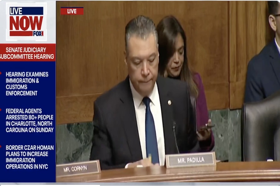 WATCH: Dem Senator Slams Notes, Storms Out Of Hearing On Anti-ICE Violence thumbnail