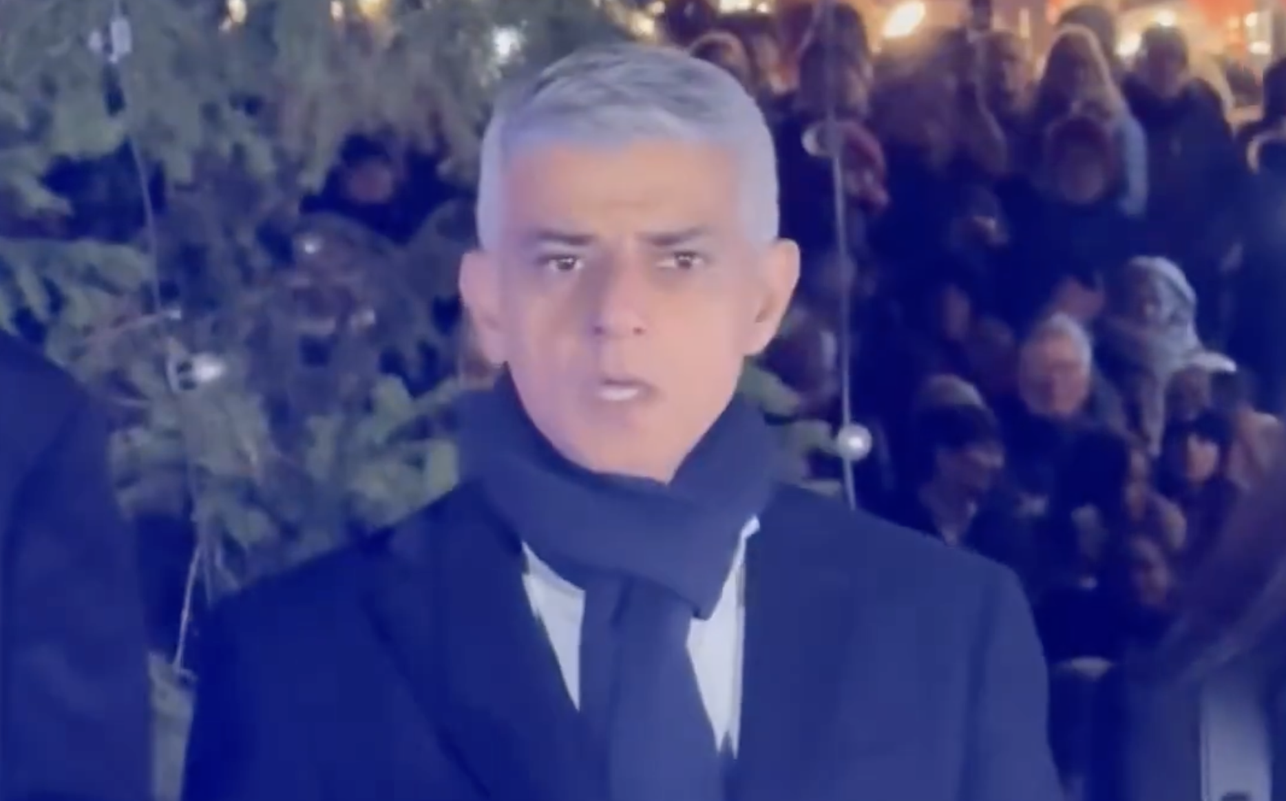 VIRAL MOMENT: Sadiq Khan Panics While Accidentally Singing Christmas Song That Praises Jesus 2 The New Atlantis