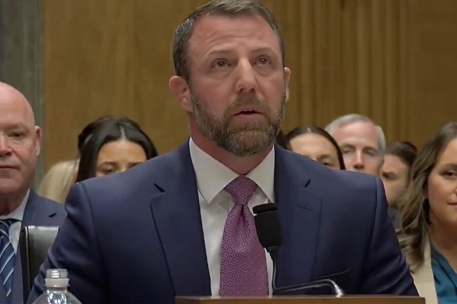 WATCH: DHS Nominee Markwayne Mullin Breaks Down In Tears During Confirmation Hearing