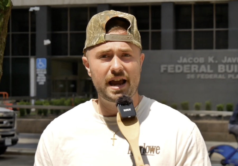VIDEO: New Yorkers Respond After Man Firebombs ICE Building