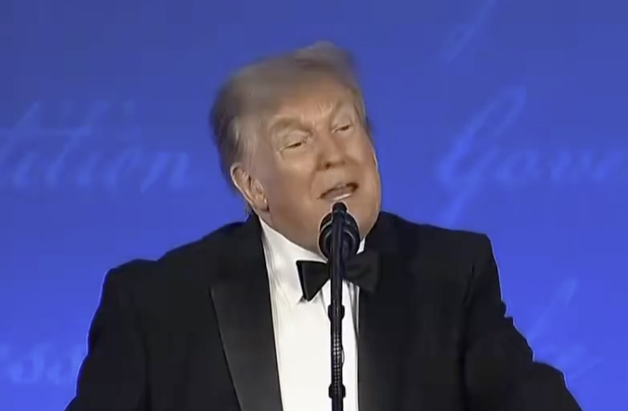 WATCH: Trump’s Joke Sends Press Into Laughter At WHCA Dinner