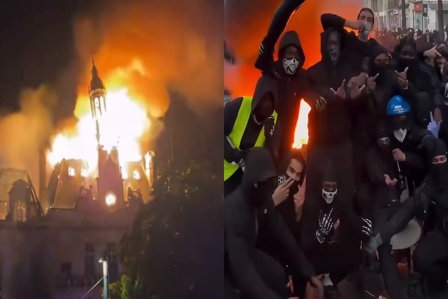 Far-Left Rioters Destroy Historic French Landmark Amid Weeks-Long Riots
